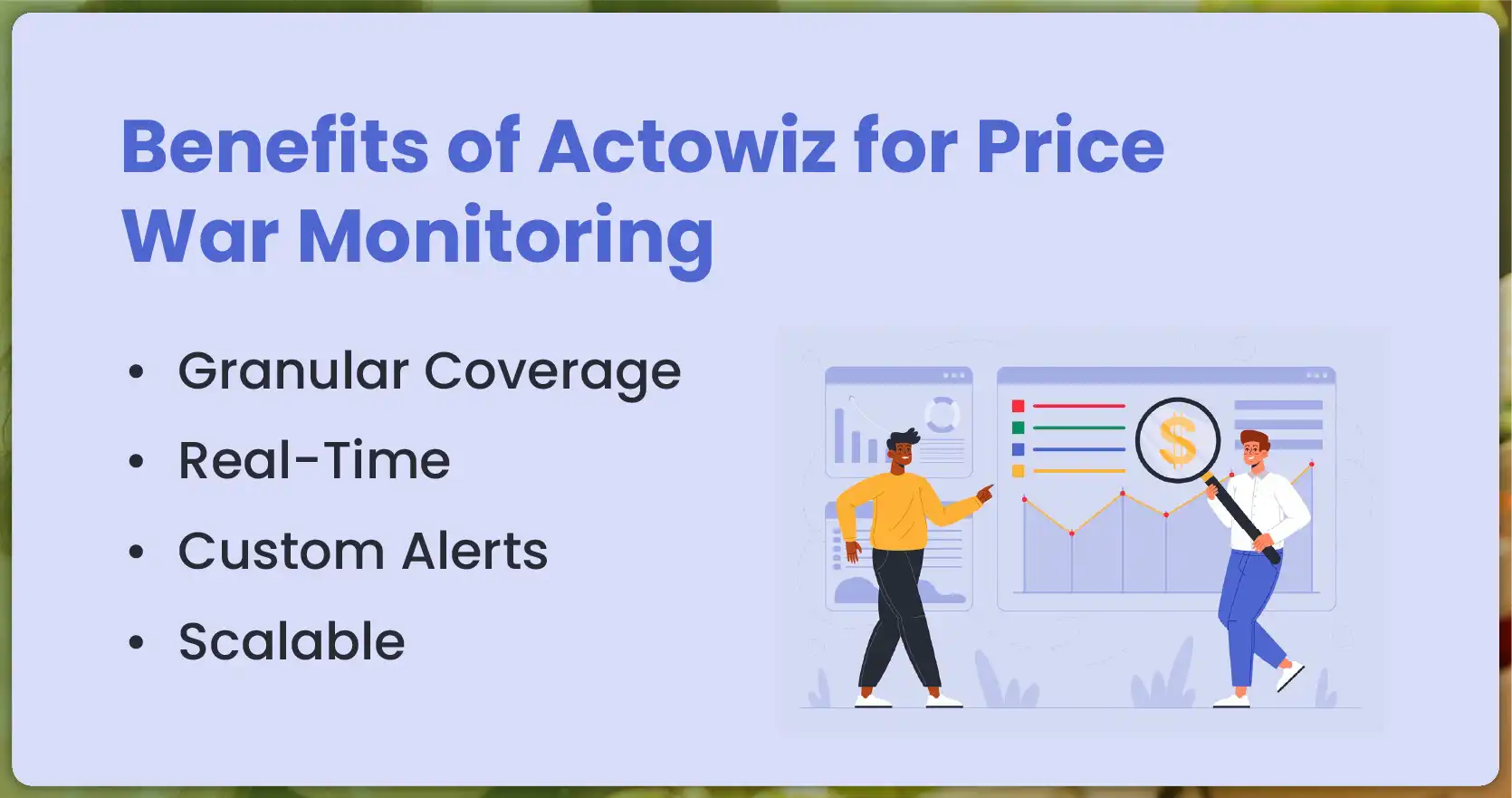 Benefits of Actowiz for Price War Monitoring